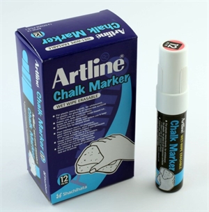 Artline Chalk Marker 12.0mm punta bianca